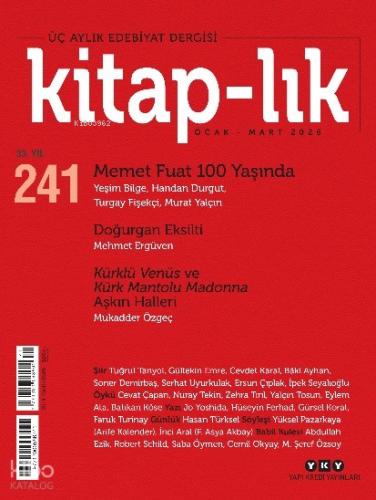 Kitap lık Dergisi Sayı 241 Ocak Mart 2026