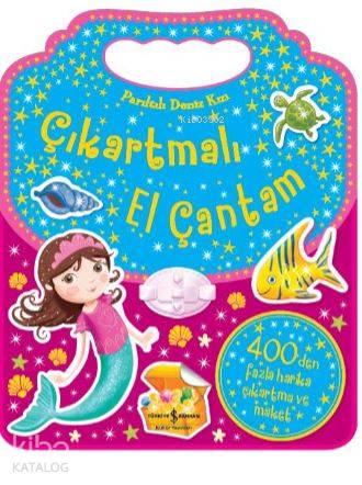 Parıltılı Deniz Kızı Çıkartmalı El Çantam