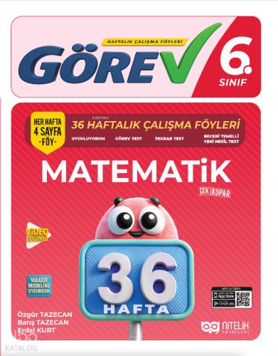 6 Sınıf Matematik Görev 36 Haftalık Çalışma Föyleri