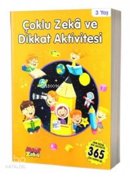 3 Yaş Çoklu Zeka ve Dikkat Aktivitesi Turuncu Kitap