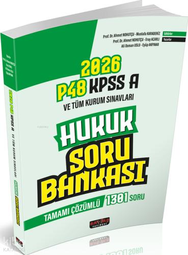 P48 KPSS A Grubu Hukuk Tamamı Çözümlü Soru Bankası Savaş Yayınları 2026