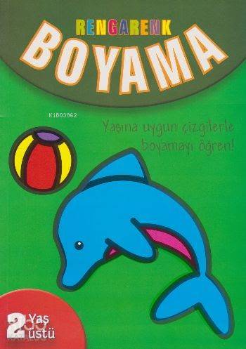 Rengarenk Boyama 2 Yaş Üstü Yeşil Kitap