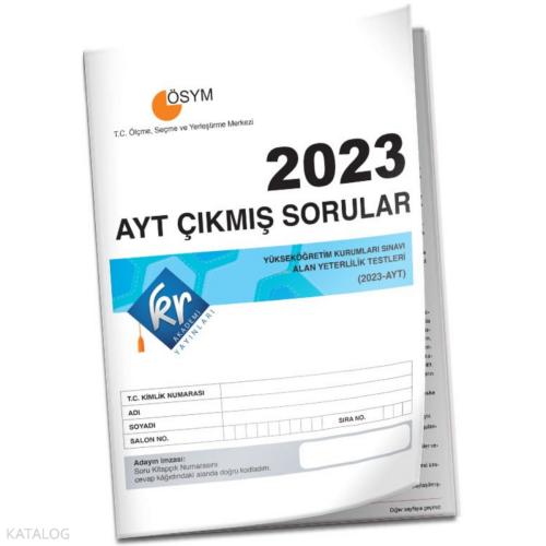 KR Akademi Yayınları 2023 YDT Tıpkı Basım Çıkmış Sorular