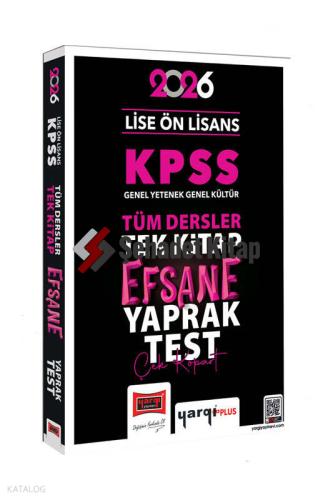 2026 KPSS Lise Ön Lisans GK GY Tüm Dersler Tek Kitap Efsane Soru Bankası