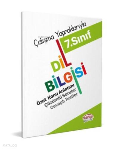 Editör Yayınları 7 Sınıf Dil Bilgisi Özet Konu Anlatımı