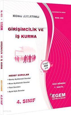 Girişimcilik ve İş Kurma Konu Anlatımlı Hedef Sorular 4 Sınıf Güz Dönemi 7 Yarıyıl Kod 455