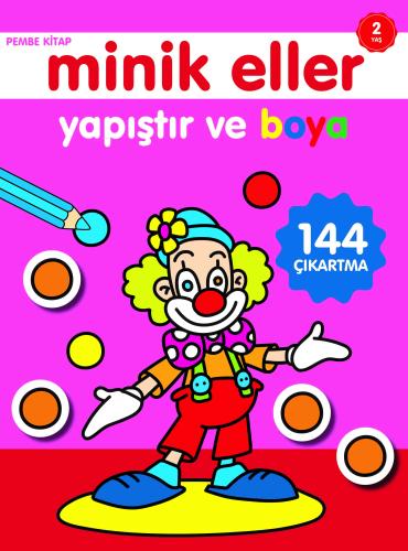 Minik Eller Yapıştır Ve Boya Pembe Kitap