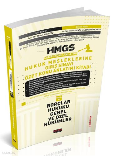 2026 HMGS Borçlar Hukuku Genel ve Özel Hükümler Özet Konu Anlatımı