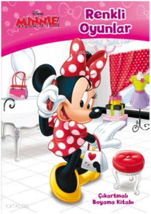 Disney Minnie Renkli Oyunlar Çıkartmalı Boyama Kitabı