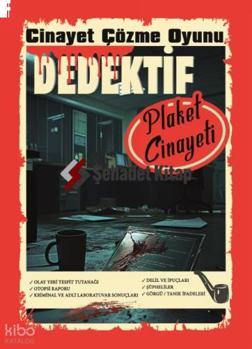 Cinayet Çözme Oyunu Dedektif Plaket Cinayeti