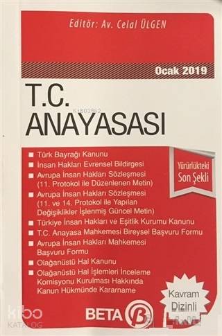 T C Anayasası Kasım 2021 Celal Ülgen