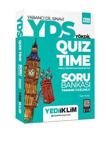 Yediiklim Yayıncılık YDS YÖKDİL Quiz Time Tamamı Çözümlü Soru Bankası
