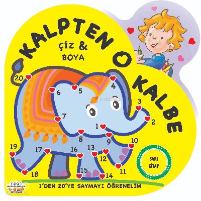Sarı Kitap Kalpten Kalbe Çiz Boya