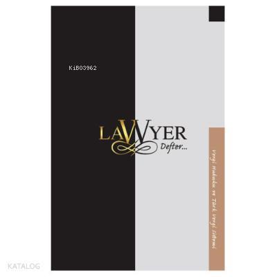 Lawyer Defter Hukuk Felsefesi Savaş Yayınevi