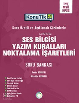 Ses Bilgisi Yazım Kuralları Noktalama İşaretleri Konu Tik Soru Bankası