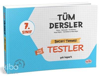 Editör Yayınları 7 Sınıf Tüm Dersler Beceri Temelli Testler