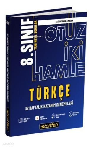 8 Sınıf Türkçe 32 Hamle Haftalık Kazanım Denemeleri