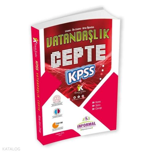 İnformal Yayınları 2022 Kpss Vatandaşlık Cepte Konu Soru Cevap