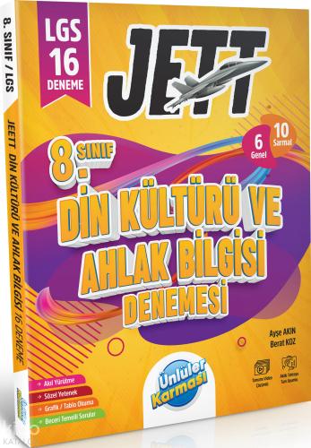 8 Sınıf LGS Fen Bilimleri 16 Deneme JETT Serisi