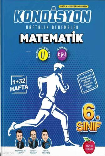 6 Sınıf Kondisyon Matematik Haftalık Kazanım Denemeleri 33 Hafta