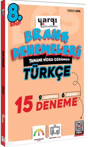 8 Sınıf Tamamı Video Çözümlü Türkçe 15 Branş Denemeleri