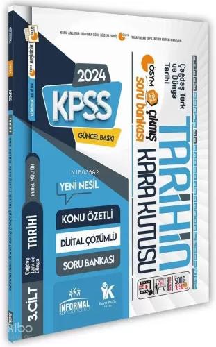 2024 KPSS Tarihin Kara Kutusu 3 Cilt Dijital Çözümlü Konu Özetli ÖSYM Çıkmış Soru Havuzu Bankası