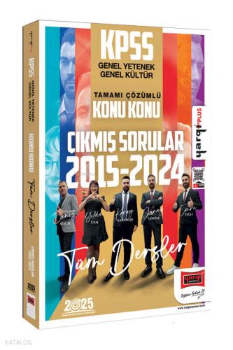 Yargı Yayınları 2025 KPSS GK GY 2015 2024 Tamamı Çözümlü Konu Konu Çıkmış Sorular