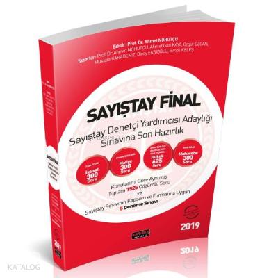 Sayıştay Final Sayıştay Denetçi Yardımcısı Adaylığı Sınavına Son Hazırlık Soru Bankası 2019