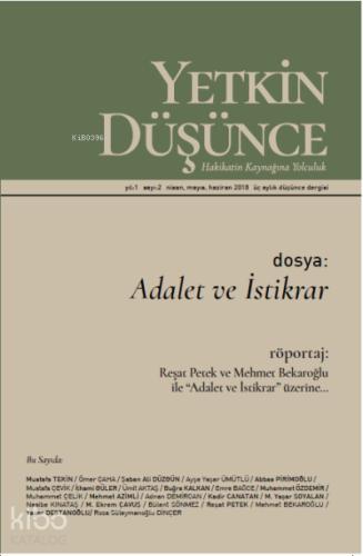 Yetkin Düşünce Sayı 15 Sosyal Eşitsizlik Varsıllık ve Yoksulluk