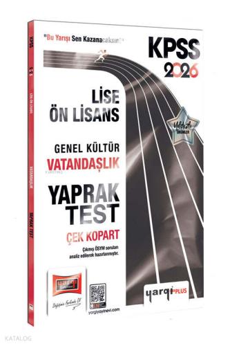 2026 KPSS Lise Ön Lisans Genel Kültür Vatandaşlık Çek Kopart Yaprak Test