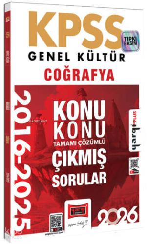 2026 KPSS Genel Kültür Coğrafya 2016 2026 Konu Konu Tamamı Çözümlü Çıkmış Sorular