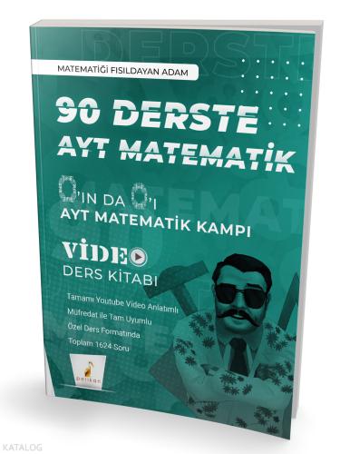Pelikan Yayınları 2025 AYT 90 Derste Matematik Kampı Video Ders Kitabı
