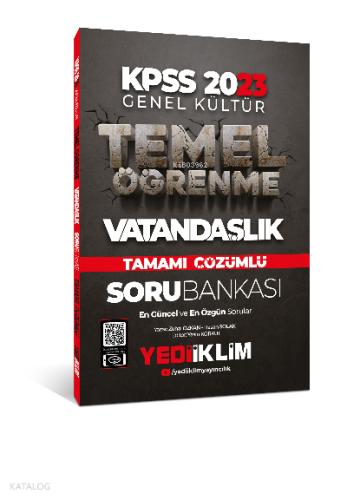 Yediiklim Yayınları 2025 KPSS Genel Kültür Bumerang Vatandaşlık Tamamı Çözümlü Soru Bankası Komisyon 33 İndirim