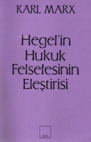 Hegel in Hukuk Felsefesinin Eleştirisi
