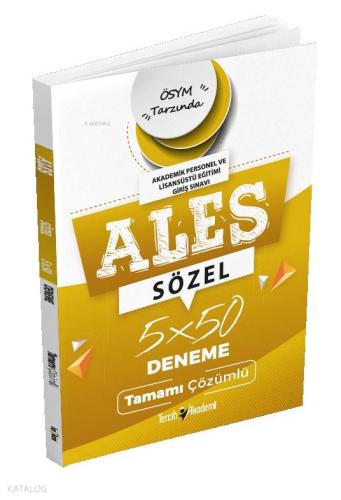 ALES Sözel 5x50 Deneme Tamamı Çözümlü