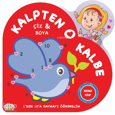 Kırmızı Kitap Kalpten Kalbe Çiz Boya