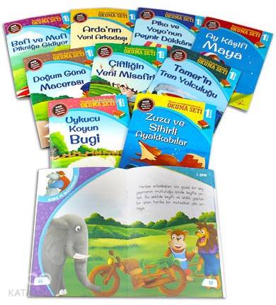 1 Sınıf Ölçme ve Değerlendirmeli Okuma Seti 10 Kitap