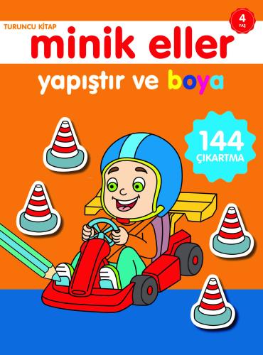 Minik Eller Yapıştır Ve Boya Turuncu Kitap