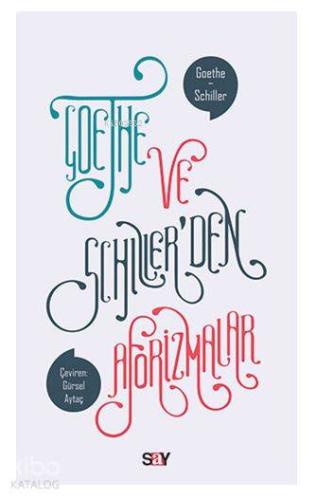Goethe ve Schiller den Aforizmalar