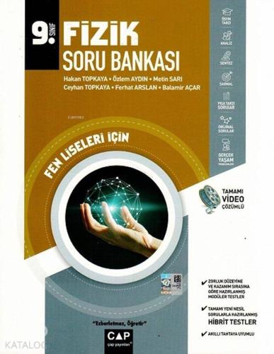 Çap Yayınları 9 Sınıf Fen Lisesi Fizik Soru Bankası Çap