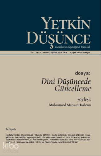 Yetkin Düşünce Sayı 3 Dini Düşüncede Güncelleme