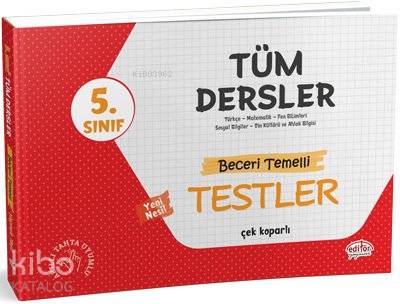 Editör Yayınları 5 Sınıf Tüm Dersler Beceri Temelli Testler