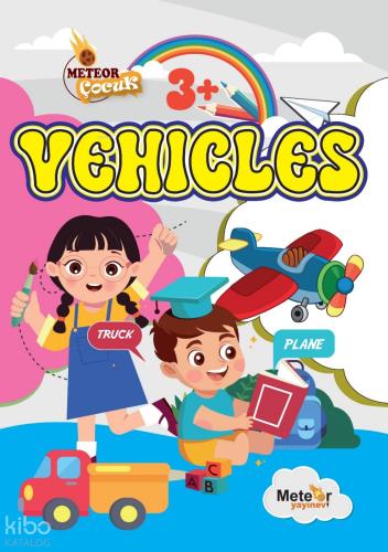 Vehicles Türkçe İngilizce Boyama Kitabı