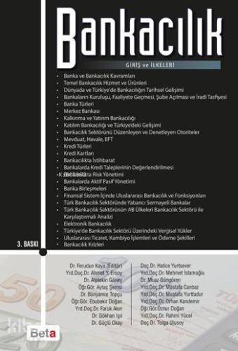 Bankacılık Giriş ve İlkeleri