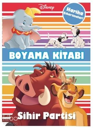 Disney Sihir Partisi Çıkartmalı Boyama Kitabı