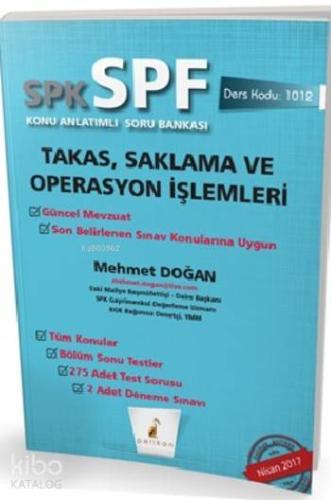 SPK SPF Takas Saklama ve Operasyon İşlemleri Konu Anlatımlı Soru Bankası