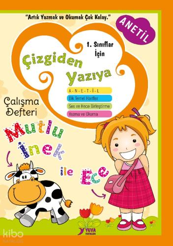 Yuva Yayınları Çizgiden Yazıya Çalışma Defteri Dik Temel Harflerle