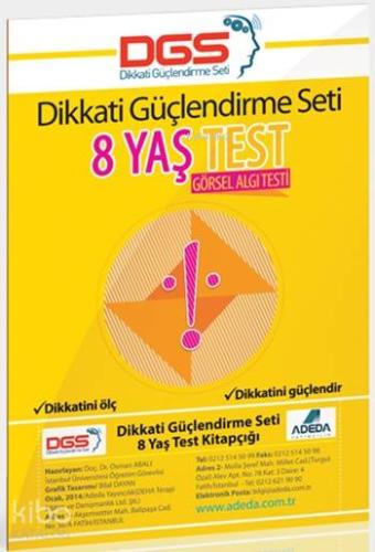 Adeda DGS Dikkati Güçlendirme Seti 8 Yaş Test Görsel Algı Testi