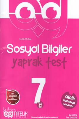 7 Sınıf Sosyal Bilgiler Yaprak Test