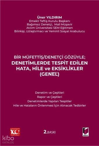 Denetimlerde Tespit Edilen Hata Hile ve Eksiklikler Genel